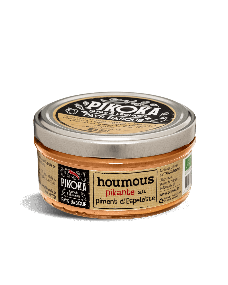 Houmous pikante au piment d'Espelette BIO 210g